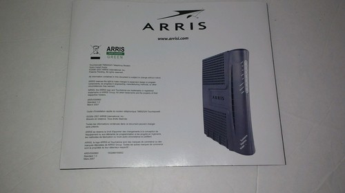 Arris Touchstone TM502G/H Telephony Modem Install Software Disc and Manual - Picture 4 of 4