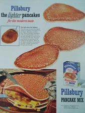 Pillsbury Pancakes Print Ad Original Rare Vtg 1950s Dutch Cleanser