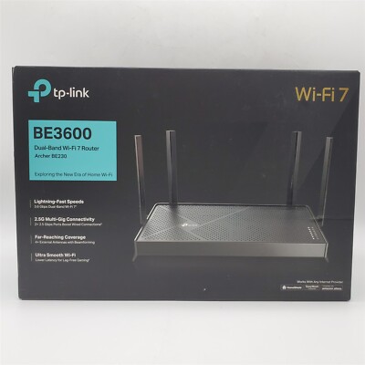 TP-Link Dual-Band BE3600 Wi-Fi 7 Router Archer BE230 | 4-Stream