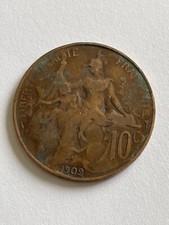 Moneta Francia 10 Centesimi Dal 1902 (8-38/1)