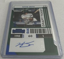 2022 Contenders Baseball Kevin Smith Oakland Athletics Draft Ticket Blue Auto #d