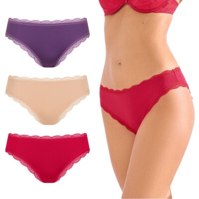Lisca Everyday 022349 Damen Slip Gr. S-XXL in rose, violet, red