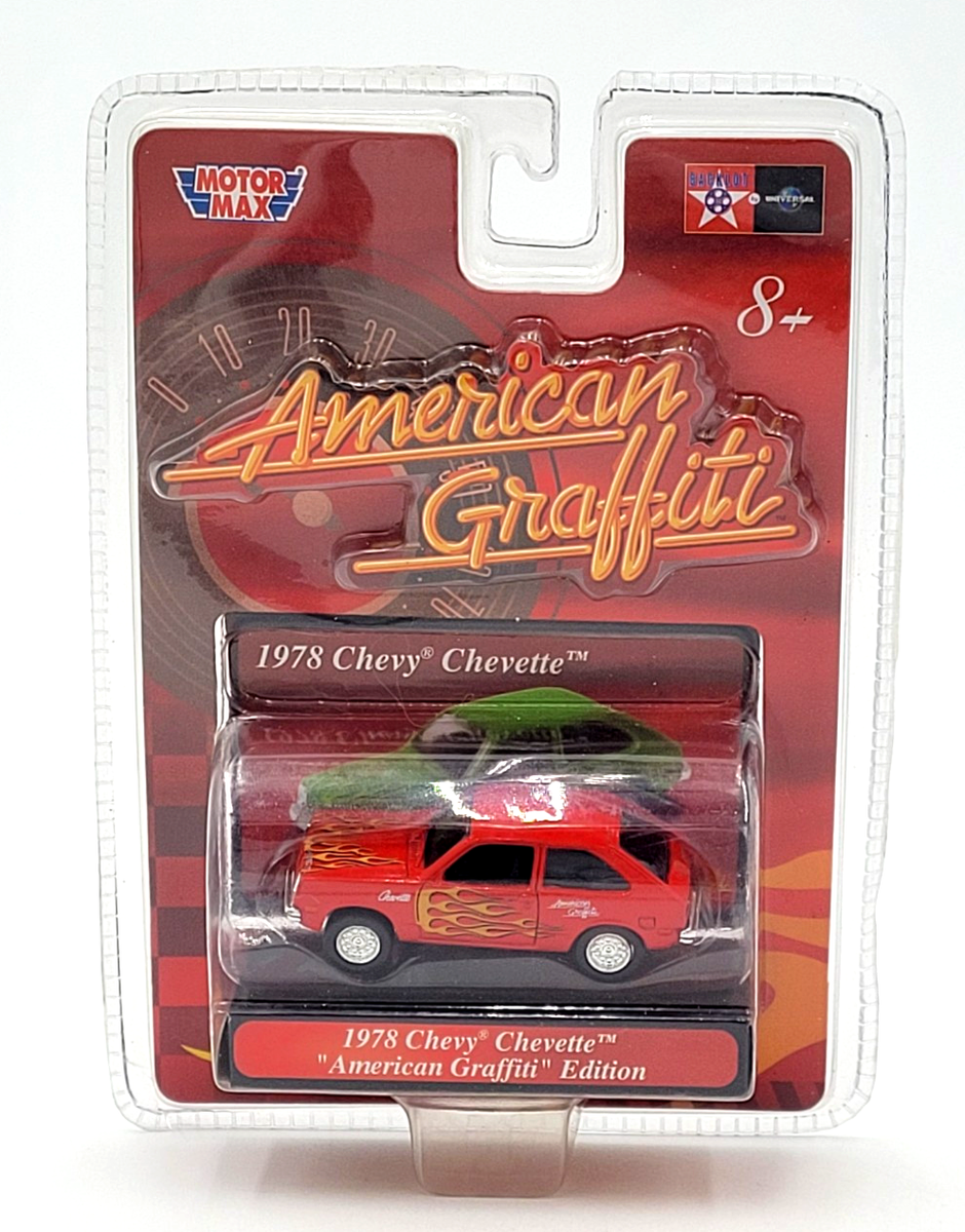 Motor Max American Graffiti 1978 Chevy Chevette 1:64 Red With Gold