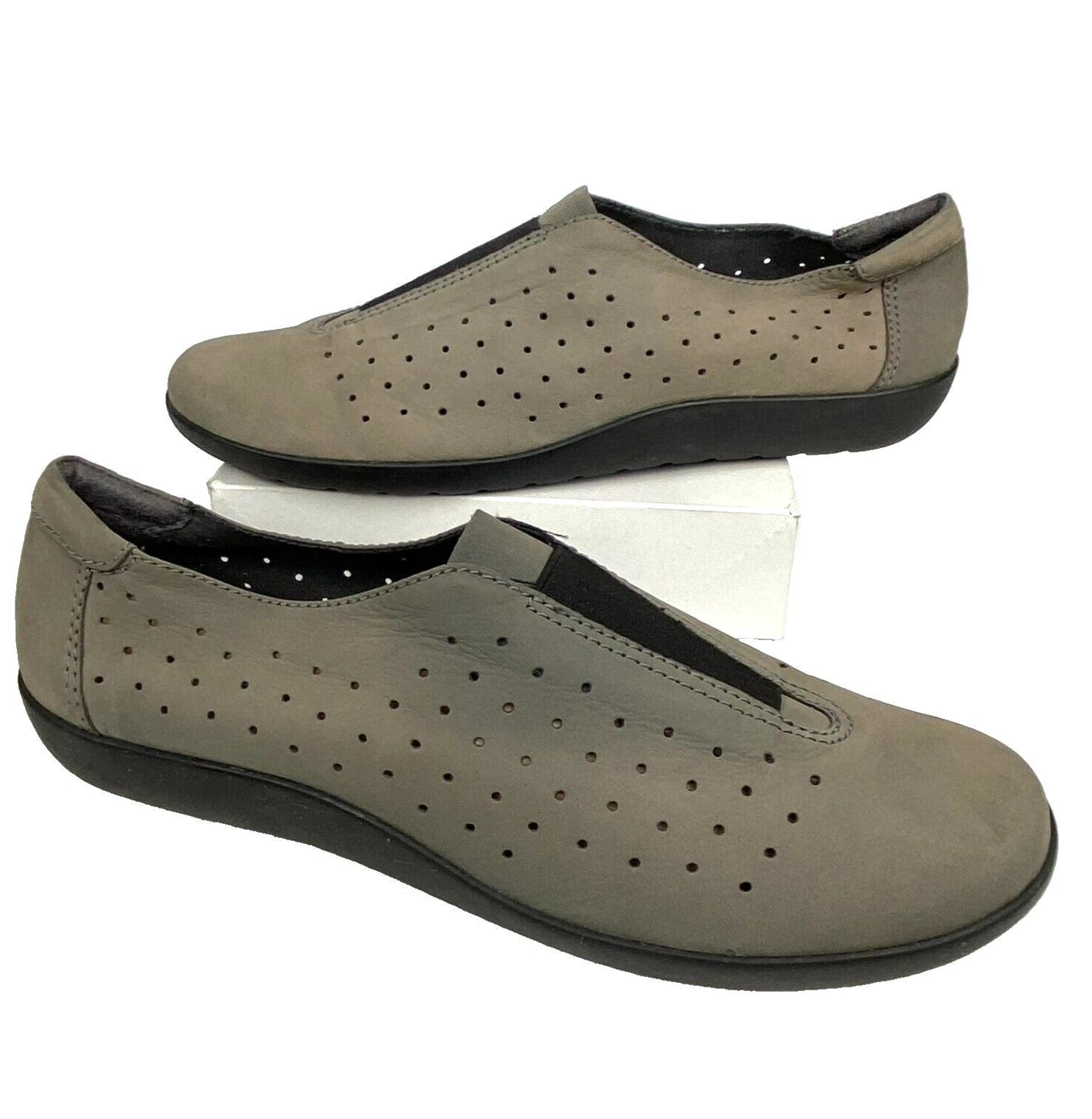 Clarks Collection Mocassino Donna Medora Gemma Scarpe Slip On 11M Grigio Traforato