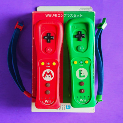 Mario Luigi Wii Remote Plus Controller Nintendo Official Limited Edition Box