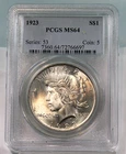 New Listing1923 Peace Silver Dollar - PCGS Certified MS64 !!