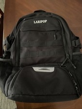 Laripop Sports Book Bag Large Capacity Black