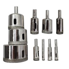 10 PCS Glass Hole Saw for Tiles Glass Ceramic Marble Bottles DIY, 6mm - 50mm