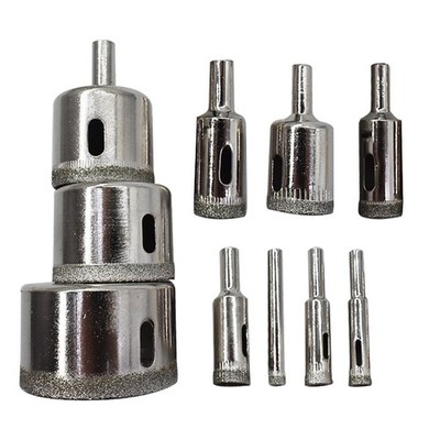 10 PCS Glass Hole Saw for Tiles Glass Ceramic Marble Bottles DIY, 6mm - 50mm