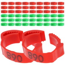  200 Pcs Numbered Poultry Leg Bands Chicken Identification Marking Ring