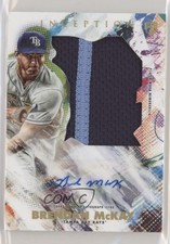 2020 Topps Inception 2/90 Brendan McKay #IAJP-BM Jumbo Patch Auto 8k4