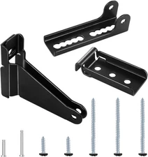 Reinforced Storm Door Closer Bracket, Screen Replacement Black 