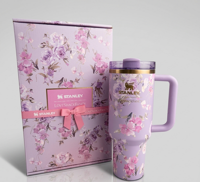 #ad #ad Stanley X Love Shack Fancy Cup Happy Thoughts Quencher Rosa Beaux Purple 40 oz $54.99
