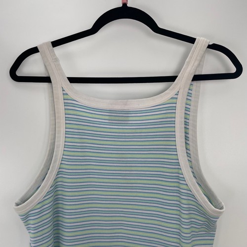 Teddy Fresh x Peanuts Women's Striped Woodstock Ribbed Tank Top Size 1X - Picture 10 of 12
