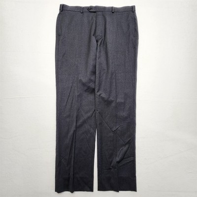 Brooks Brothers 40x32 Gray REDA Flexo Wool Regent Flat Front Trousers Mens Pants