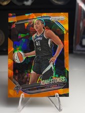 2025 Panini WNBA Orange Cracked Ice Prizm #58 Kiah Stokes LAS VEGAS ACES