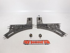 2x Märklin Échelle 0 Aiguillage Manuel 8er 8 Er Cercle Électriques Opération #