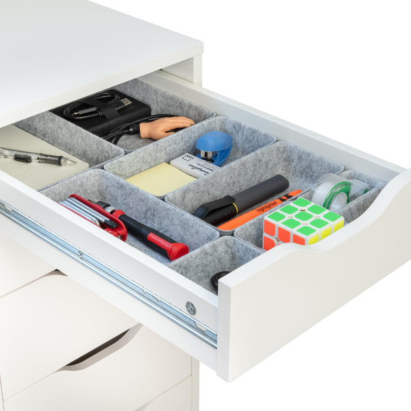 Rajas Goods Organizador de Cajones Compatible Ikea Alex Unidad de Cajones 10 Piezas Modular