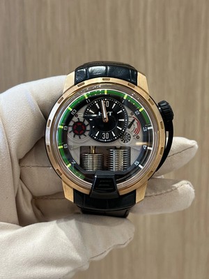 HYT H1 Black Dial on Leather 148-DG-22-GF-RU Complete