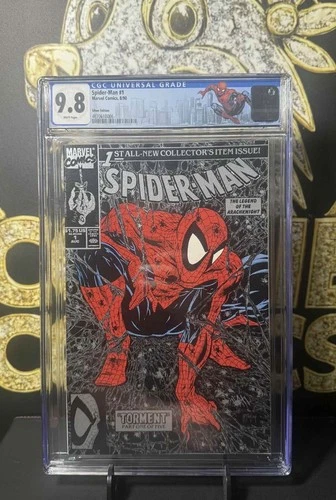 Marvel Spider-man #1 Torment Part 1, Silver Edition, CGC 9.8  Custom Label (b) *