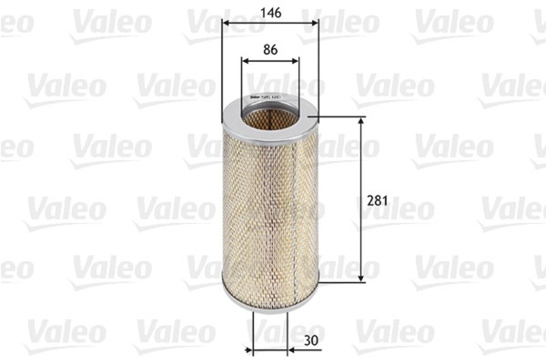 Valeo Luftfilter 585680 Filtereinsatz FüR Hiace Taxi Metrocab Hilux Toyota 4 Bus-image