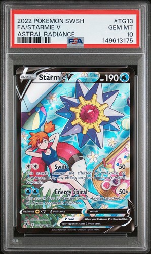PSA 10 Starmie V Astral Radiance Pokemon Card Trainer Gallery TG13/TG30 2022