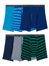 Fruit of the Loom Mens Coolzone Asst Colors Boxer Briefs 6 Pk Stripes sz 3XL