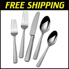 Lustrous Satin Finish Utensil Collection, 65-Piece