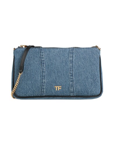 Tom Ford - Women - Denim | Leather Crossbody bag - Blue