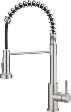 Kitchen Faucet with Pull Down Sprayer Single Hole Stainless Steel Sink Faucet,