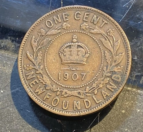 Photo of a 1907 Canada Large Cent from an eBay listing that sold on May 16, 2026
