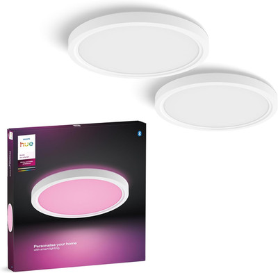 Philips Hue Devote Smart Led-Panel-Licht, Weißes Und Farbiges Ambiente, Rund 30C