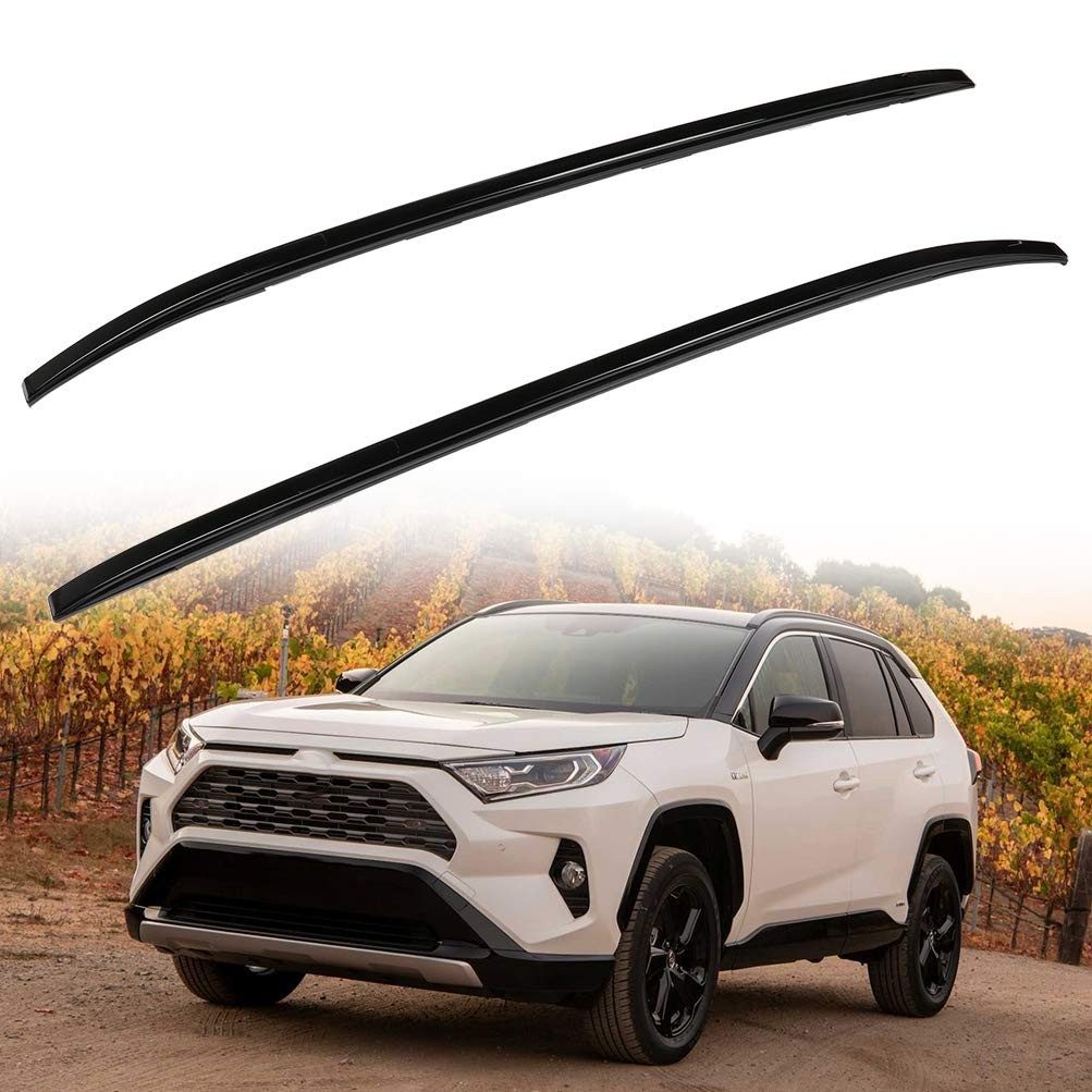 Roof Rack Side Rails for 19-20 Toyota RAV4 2pcs Aluminum