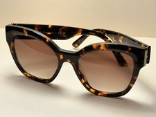 PRADA Sunglasses SPR 17Z VAU-6S1 Honey Brown Tortoise Gold Logo - Authentic