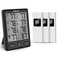 Thermometer Innen AußEn Digital Hygrometer Mit 3 Fernsensoren Wetterstation