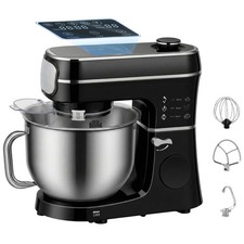 HOMCOM 6L 1400W Stand Mixer with 11 Speeds & Fermentation Function, Black