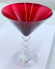 Vajilla Baccarat 2101565 Vega Martini Cristal Cóctel Rojo Rubí Japón