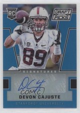 2016 Panini Prizm Collegiate Draft Picks Blue Devon Cajuste #141 Auto m2c