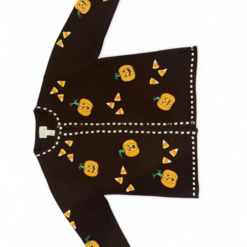 Black Orange Quacker Factory Cardigans XL