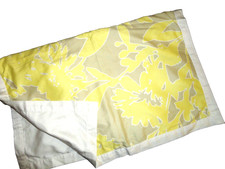 NAUTICA SUMMER ISLAND YELLOW KHAKI/TAN FLORAL 1 STANDARD PILLOW SHAM 20X26