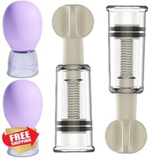 Jesakmie 2 Pairs Nipple Correctors Flat Inverted Vacuum Suction
