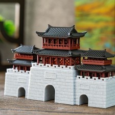Great Wall Gate Aquarium Ornament Ancient Chinese Architecture Landscape Decor
