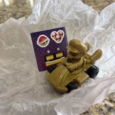 2024 McDonald s Happy Meal Mario Kart Deluxe Toy - Gold Mario Kart 6 Nintendo