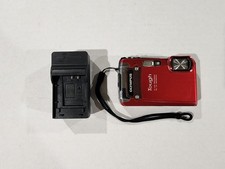 Olympus Tough TG-820 Digital Camera Red 5X Zoom Shock/Waterproof Tested w/Batt