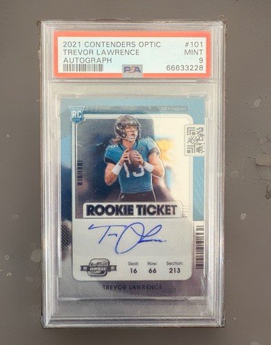 Trevor Lawrence [Autograph] #101 2021 Panini Contenders Optic card