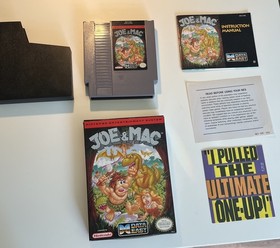 Joe & Mac Nintendo NES 1992 Video Game (Great condition)