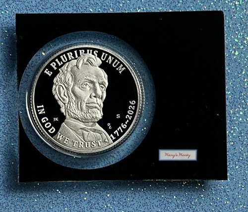2026 S SILVER Proof Quarter Abraham Lincoln Gettysburg Address 99.9% deep cameo