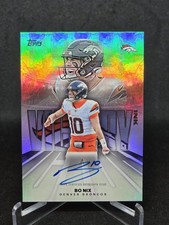 2026 Topps Flagship Football Bo Nix Victory Ink On Card Auto #VI-BN Broncos