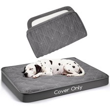 Waterproof Dog Bed Cover Washable, Ultra Soft  Noiseless Quilted Fitted Shee...