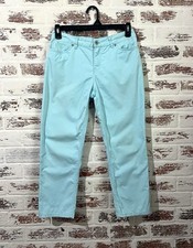 J. Jill Cropped Pants Authentic Fit Ankle Light Aqua Blue Size 4